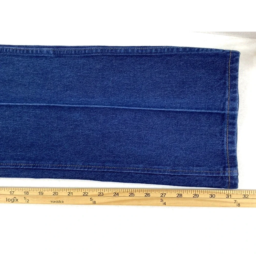 Wrangler Jeans Mens 38 x 31.5 Slim Fit Dark Wash Denim 36MWZ Cowboy Casual - Picture 10 of 11